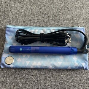 Mini Blue Hair Styling Tool with Pouch